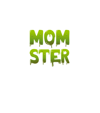 Momster model negru pe tricou