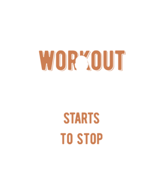 The Real Workout model alb pe tricou