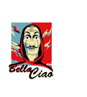 obey bella ciao model alb pe tricou
