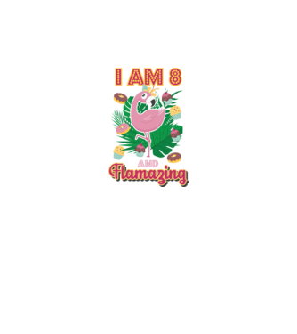 FLAMAZING Birthday 8 Years old model alb pe tricou