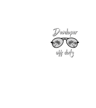Developer off duty model galben neon pe tricou