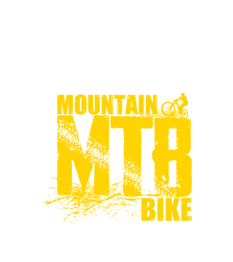 MTB model negru pe tricou