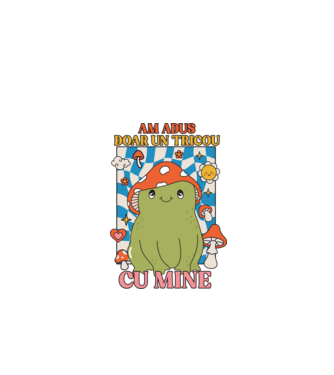 am adus doar un tricou cu mine! model verde de măr pe tricou