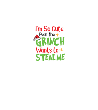 So cute Grinch model negru pe tricou