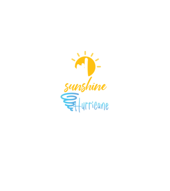 April Girls are Sunshine mixed with a little Hurricane model negru pe tricou