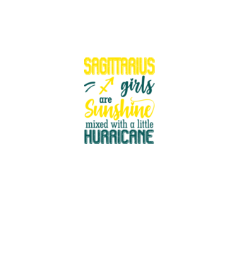 Sunshine with Hurricane SAGITTARIUS model negru pe tricou