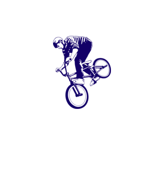 BMX stunt model roz neon pe tricou