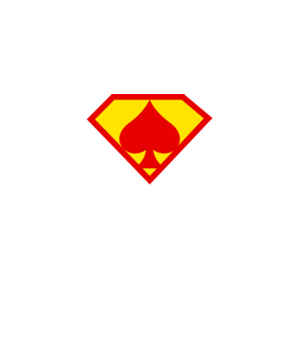 Supersportiv JUCĂTOR DE POKER model albastru regal pe tricou