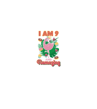 FLAMAZING Birthday 9 Years old model alb pe tricou