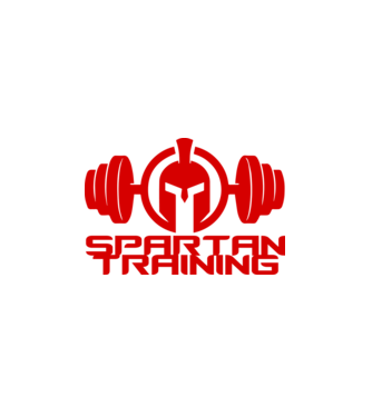 Spartan Training model alb pe tricou