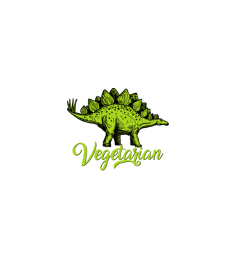 Vegetarian model alb pe tricou