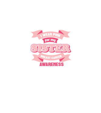 I wear pink for my sister model albastru jeanși pe tricou