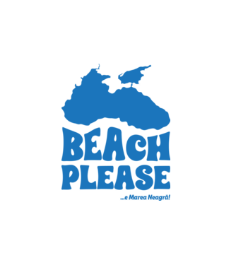 Beach please, e Marea Neagră! model alb pe tricou