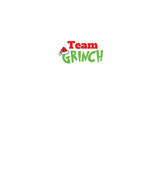 Team Grinch model negru pe tricou