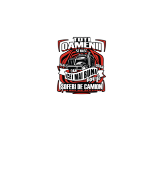 Toți oamenii șoferi de camion  model negru pe tricou