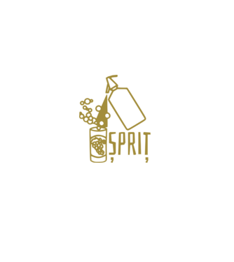 Șpriț model negru pe tricou