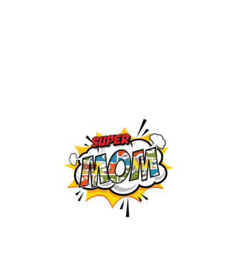 Comic Mom model nisipiu pe tricou