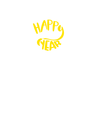 Happy new 2019 model negru pe tricou