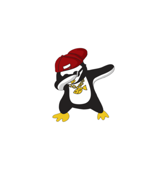 Pinguin DAB model albastru deschis pe tricou