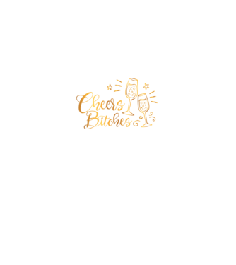 Cheers Bitches model negru pe tricou