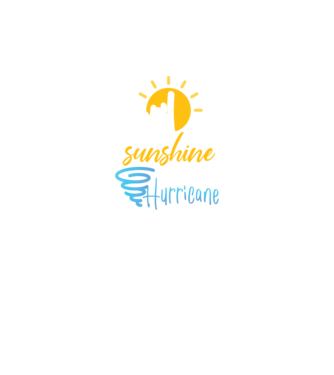 April Girls are Sunshine mixed with a little Hurricane model negru pe tricou