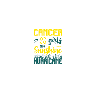 Sunshine with Hurricane CANCER model negru pe tricou