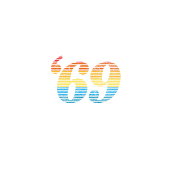 Retro Birthday 1969 model albastru jeanși pe tricou