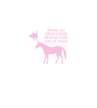 unicorn cat model negru pe tricou