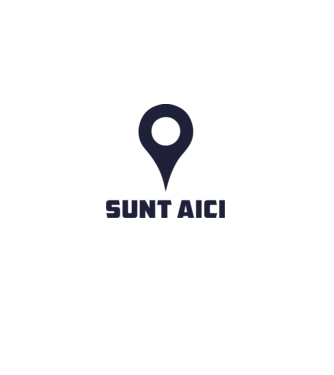 Sunt Aici model alb pe tricou