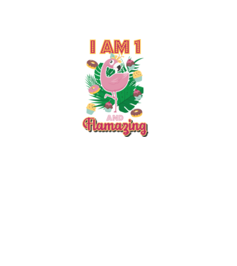 FLAMAZING Birthday 1 Years old model alb pe tricou