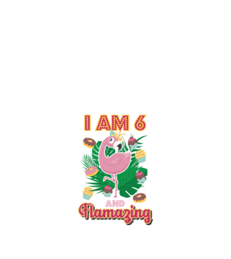 FLAMAZING Birthday 6 Years old model alb pe tricou