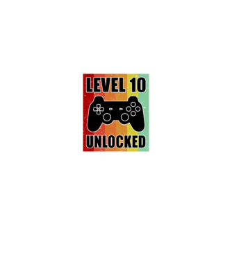 level 10 unlocked retro gamer model negru pe tricou