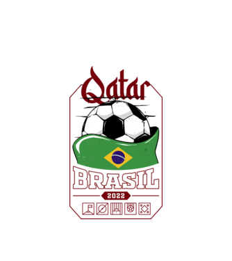 Qatar teams Brasil model alb pe tricou