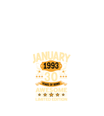 January 1993 30 years of being limited edition model negru pe tricou
