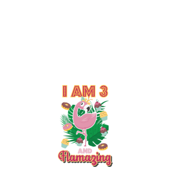 FLAMAZING Birthday 3 Years old model alb pe tricou