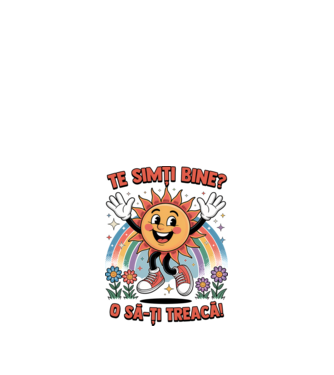 Te simți bine? model alb pe tricou