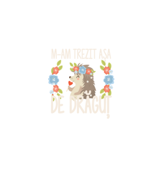 M-am trezit așa de drăguț model albastru deschis pe tricou