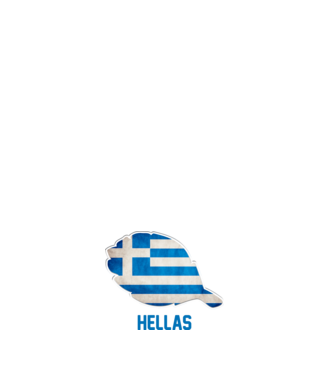 Steag grecesc model alb pe tricou