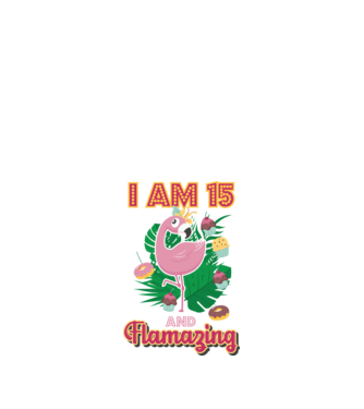 FLAMAZING Birthday 15 Years old model alb pe tricou