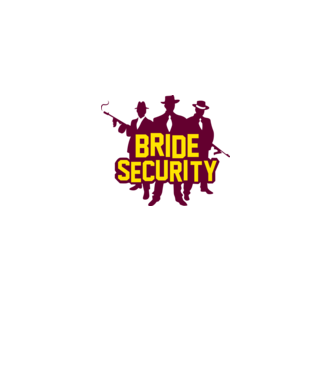 Bride Security model alb pe tricou