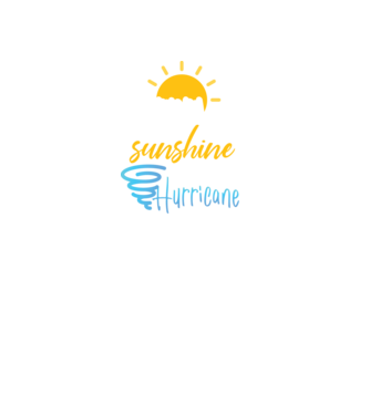 February Girls are Sunshine mixed with a little Hurricane model negru pe tricou