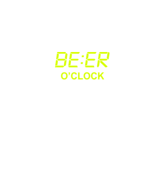 'Beer o'' clock' model negru pe tricou