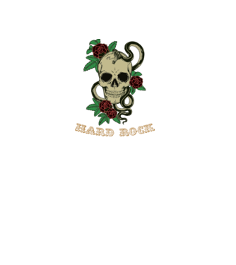 Hard Rock 1 model alb pe tricou