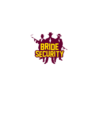 Bride Security model alb pe tricou