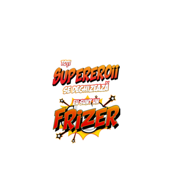 toți supereroii se deghizează, eu sunt un frizer/coafor model alb pe tricou