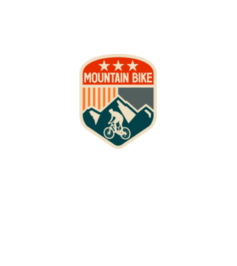 Mountain Bike model negru pe tricou