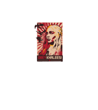 Obey Khaleesi model negru pe tricou