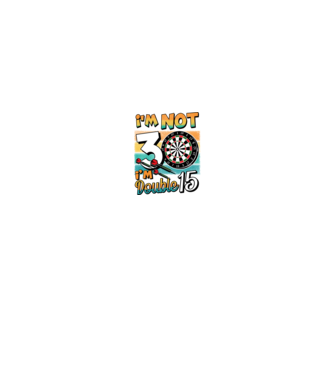 Darts Birthday 30 years old model negru pe tricou