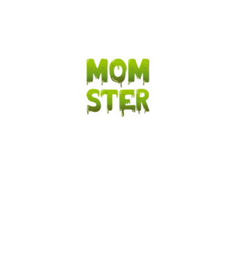 Momster model negru pe tricou