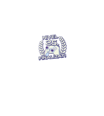 Nivel 25 finalizat! model negru pe tricou